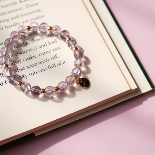 紫阿塞水晶14KGF手鏈