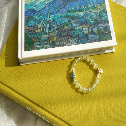 藍晶石葡萄石14KGF手鏈