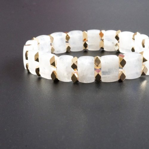 藍月光石14kGF手排手鏈