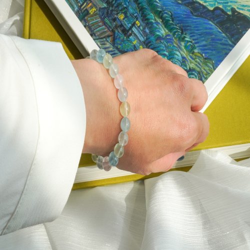 摩根石淡水珠14KGF手鏈