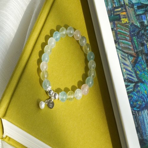 摩根石淡水珠14KGF手鏈