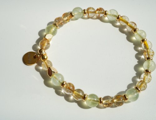 金髮晶葡萄石14KGF手鏈