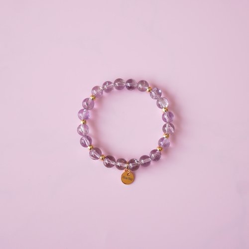 紫阿塞水晶14KGF手鏈