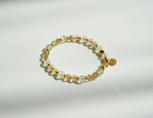 金髮晶葡萄石14KGF手鏈