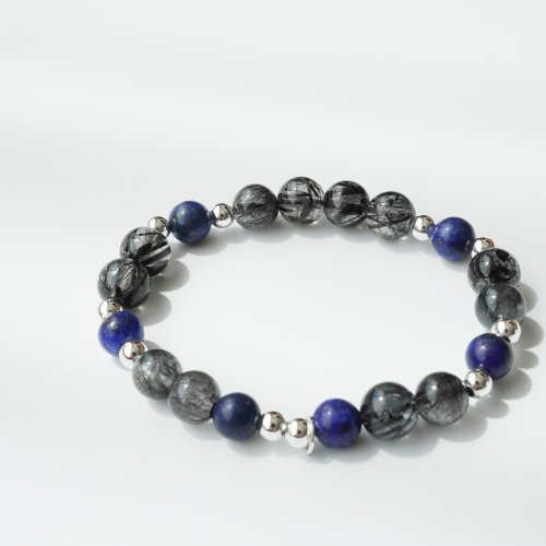 黑髮晶青金石手鏈