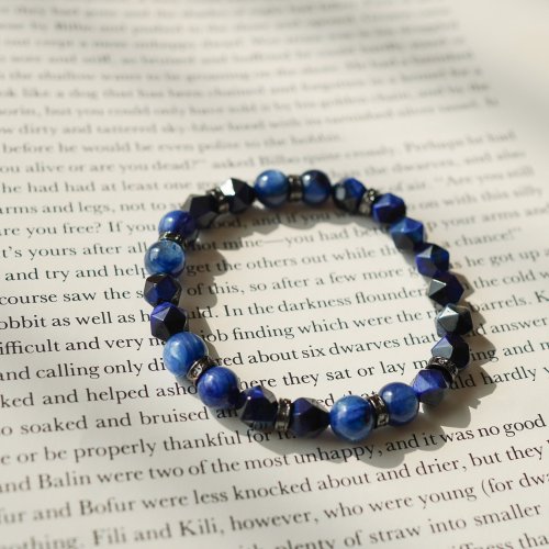 切面藍虎石藍晶石14KGF手縺