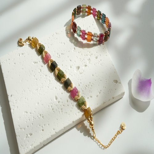 天然碧璽手排手鏈