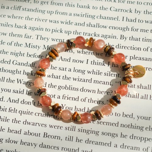 阿魯沙太陽石虎眼算盤14KGF手鏈