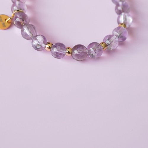 紫阿塞水晶14KGF手鏈