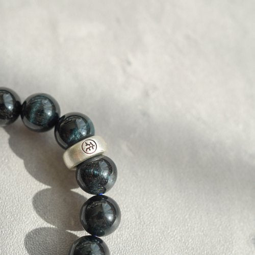 藍虎眼石貔貅吞金生肖轉運14KGF手鏈