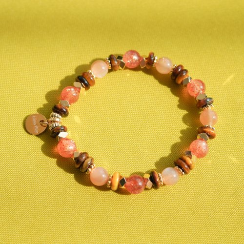 阿魯沙太陽石虎眼算盤14KGF手鏈