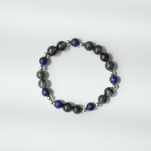 黑髮晶青金石手鏈