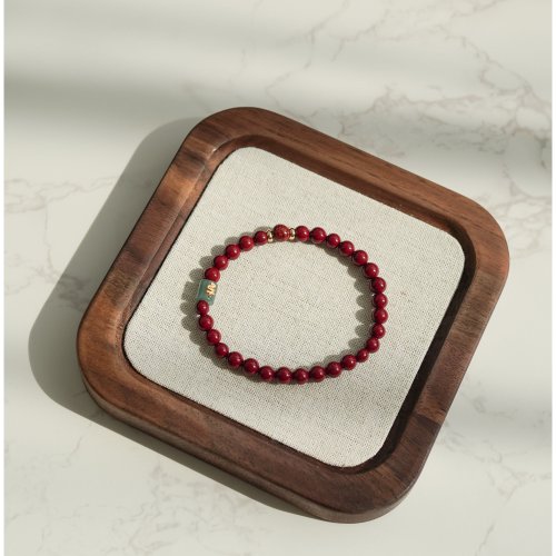 天然原礦轉運紫晶砂晶體砂翡翠六字真言珠925純銀手鏈