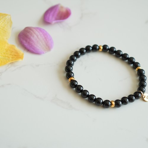 黑碧璽925純銀手鏈