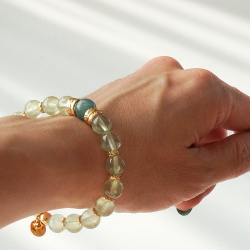 藍晶石葡萄石14KGF手鏈