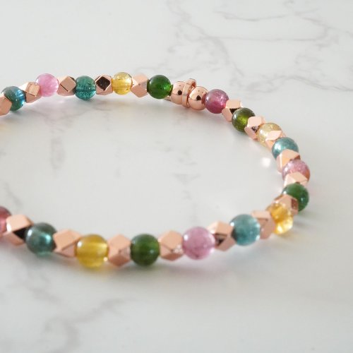 天然碧璽14GF手鏈