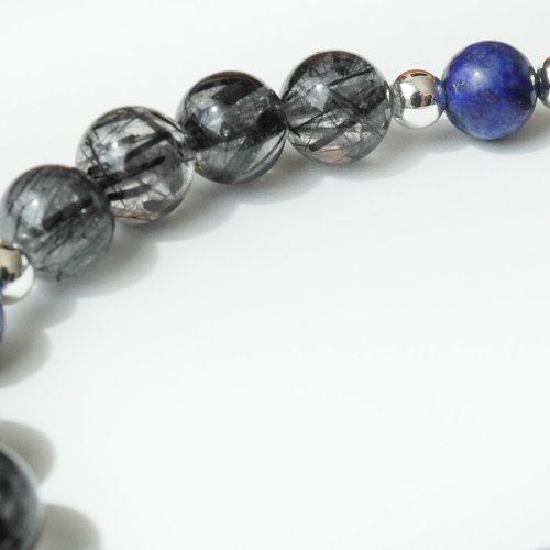 黑髮晶青金石手鏈