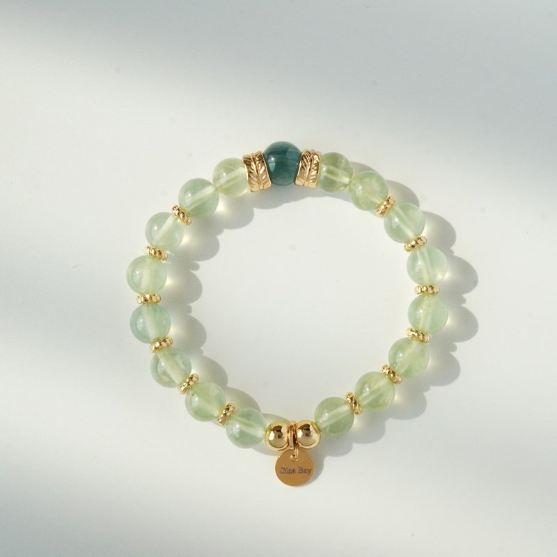 藍晶石葡萄石14KGF手鏈