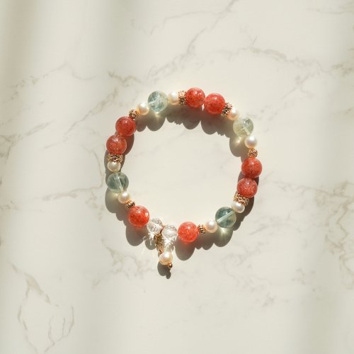 阿魯沙淡水珠14KGF手鏈