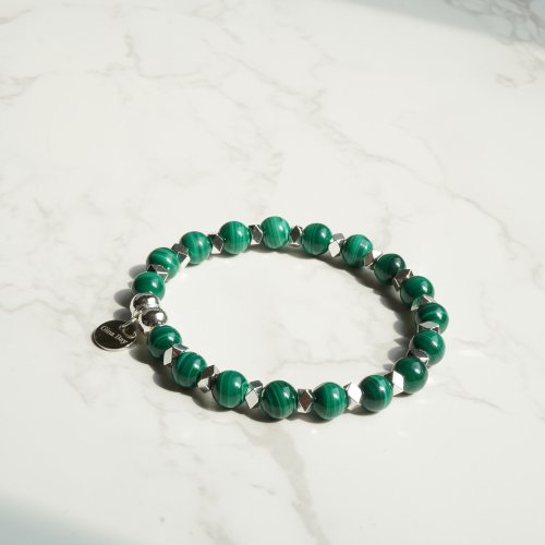 天然孔雀石14kGF手鏈