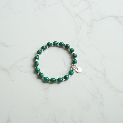 天然孔雀石14kGF手鏈