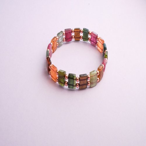 天然碧璽手排14GF手排手鏈