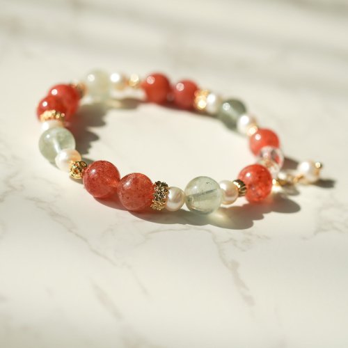 阿魯沙淡水珠14KGF手鏈