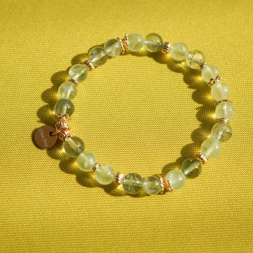 綠幽靈葡萄晶14KGF手鍊