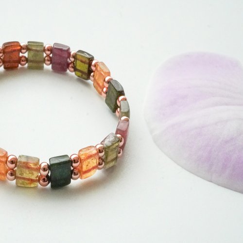 天然碧璽手排14GF手排手鏈