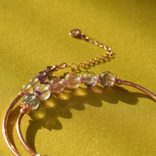 超七(super seven)925純銀包玫瑰金雙鏈